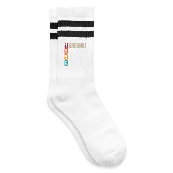 Millésime 1996 - Chaussettes de tennis - blanc/noir - Droite