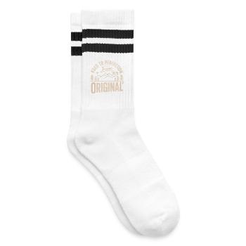 Juni 1975 – Legende der Gipfel und Berge - Gestreifte Tennissocken - Weiß/Schwarz - Rechts