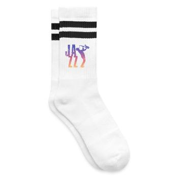 Jazz Retro - Gestreifte Tennissocken - Weiß/Schwarz - Rechts