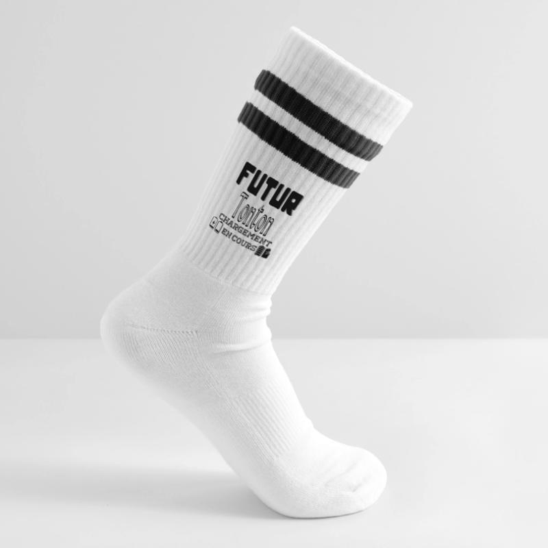 Future Uncle Loading In Progress Striped tennis socks