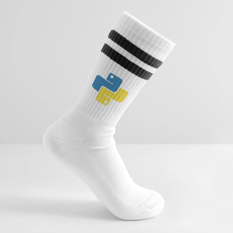 Python Pixelart Gestreifte Tennissocken