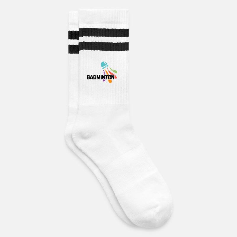 Manger Dormir Badminton Répéter - Chaussettes de tennis - blanc/noir