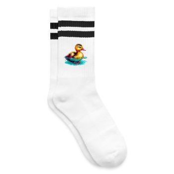 Caneton Canard Canard - Chaussettes de tennis - blanc/noir - Droite
