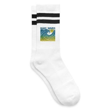 Make Waves - Striped tennis socks - white/black - Right