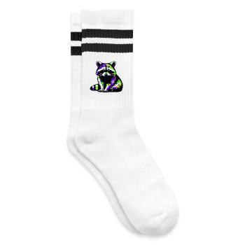 Raton laveur - Chaussettes de tennis - blanc/noir - Droite
