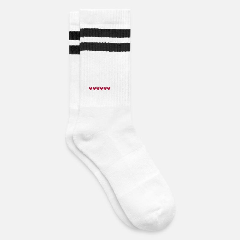Geschäftsführerin Chefin CEO Ausbildung Geschenk - Gestreifte Tennissocken - Weiß/Schwarz