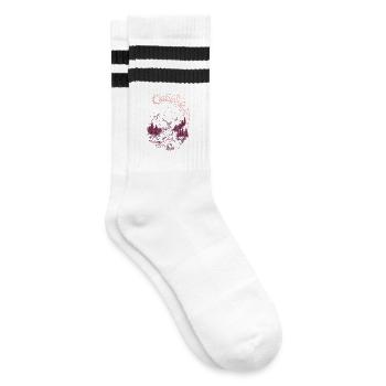 Mountain path Sonnenring - Striped tennis socks - white/black - Right