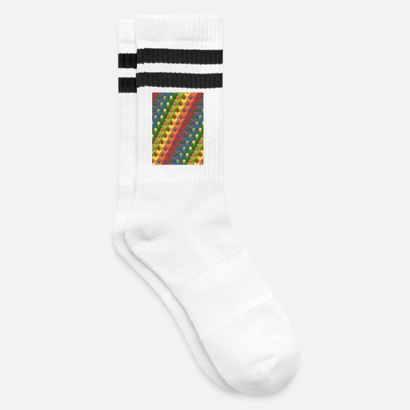 Grand gradient - Chaussettes de tennis - blanc/noir