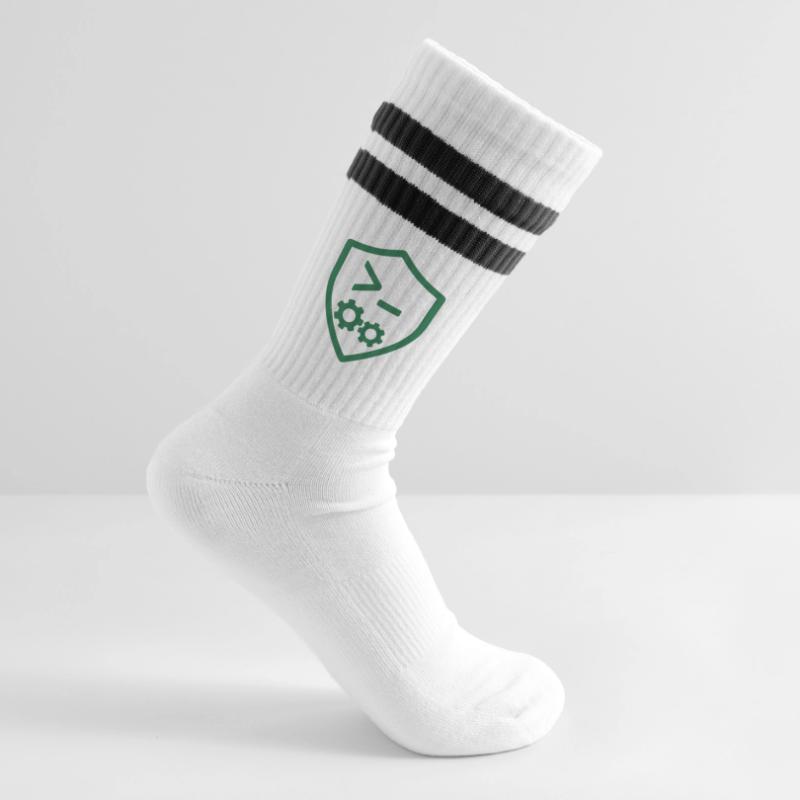 Bouclier de code avec engrenages Chaussettes de tennis