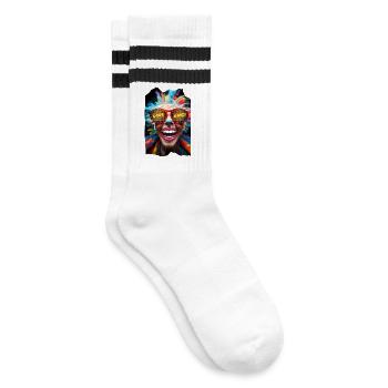 Amateurs de carnaval - Chaussettes de tennis - blanc/noir - Droite