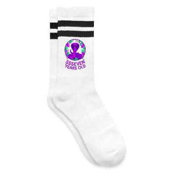 Serpent cobra de sept ans - Chaussettes de tennis - blanc/noir - Droite