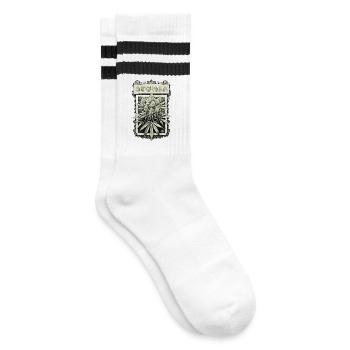 Stoner - Gestreifte Tennissocken - Weiß/Schwarz - Rechts