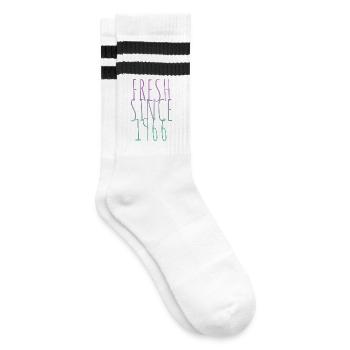 Millésime 1966 - Chaussettes de tennis - blanc/noir - Droite