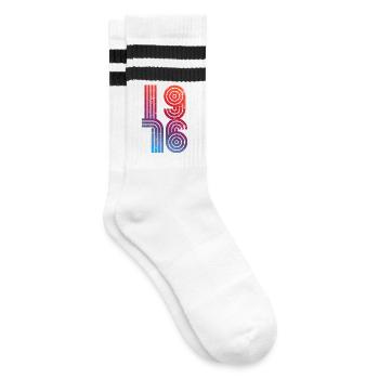Millésime 1976 - Chaussettes de tennis - blanc/noir - Droite