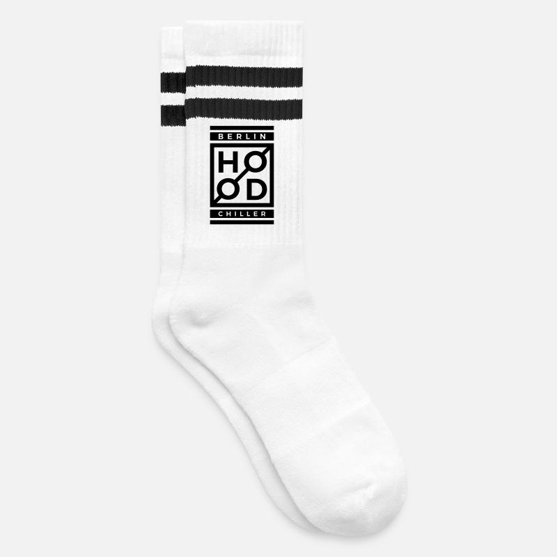 Bois moderne Chiller Berlin - Chaussettes de tennis - blanc/noir