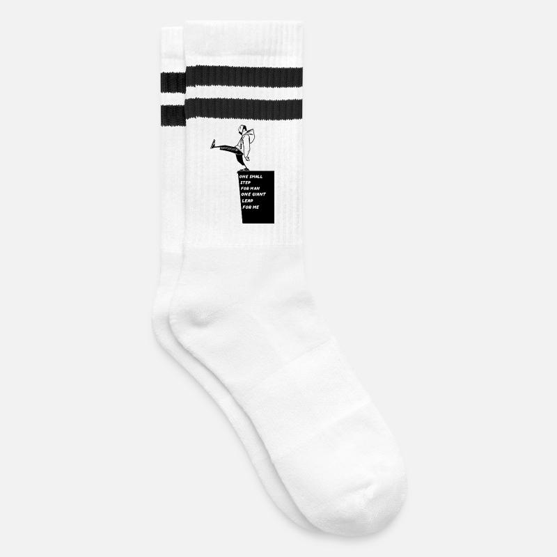 Petit pas - Chaussettes de tennis - blanc/noir