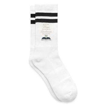 Mitarbeiter Für Alternative Bildung Lehrer Zweiter - Gestreifte Tennissocken - Weiß/Schwarz - Rechts