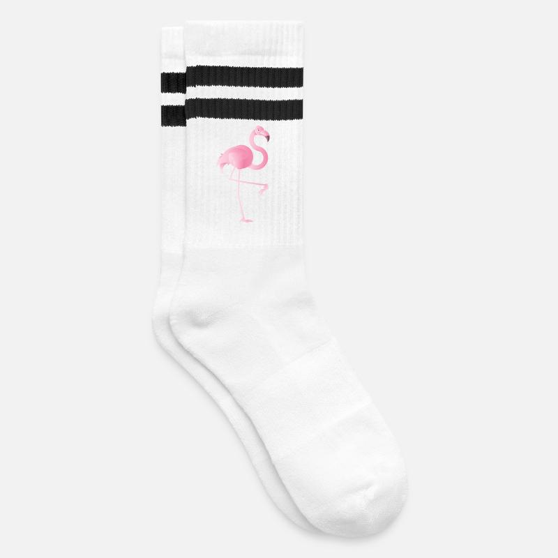 Flemish - Striped tennis socks - white/black