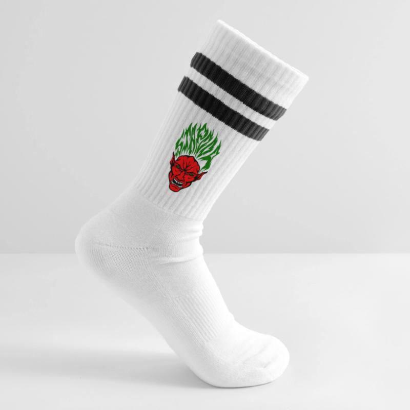 Stapooa couleur démoniaque Chaussettes de tennis
