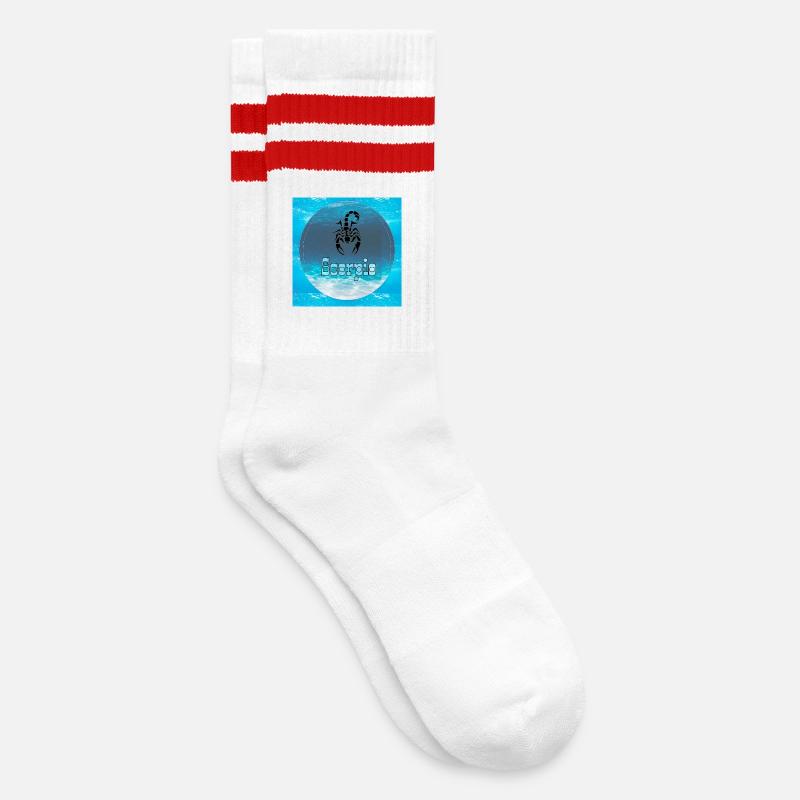 Scorpion - Chaussettes de tennis - blanc/rouge