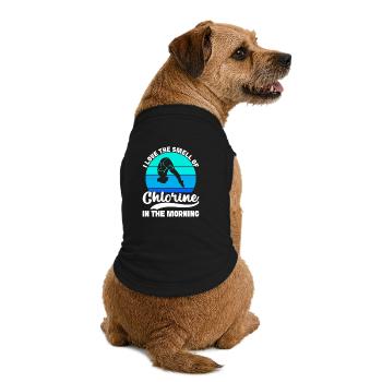 Plongeoir - T-shirt bio premium pour chien - noir - Dos
