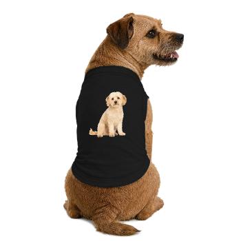 Maltipoo - Premium Organic Hunde-T-Shirt - Schwarz - Hinten
