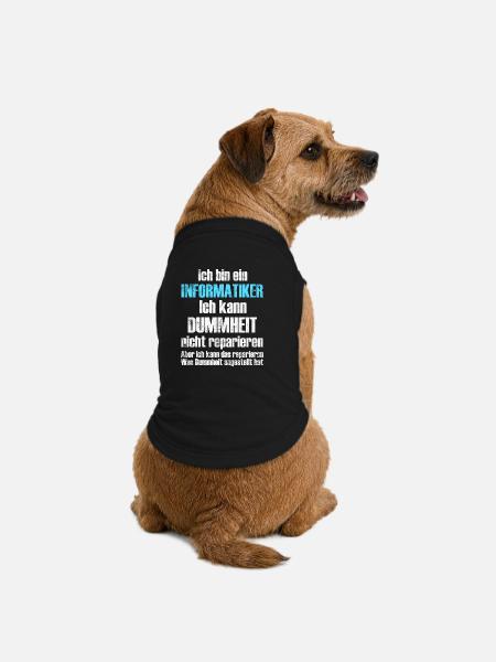 Informatiker Informatik - Premium Organic Hunde-T-Shirt - Schwarz