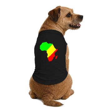 afrique - T-shirt bio premium pour chien - noir - Dos