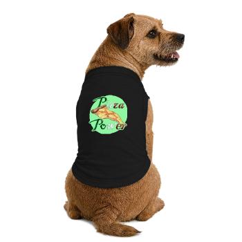 Pizza Power Super Powers Energy Slice UK - T-shirt bio premium pour chien - noir - Dos