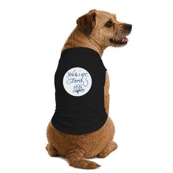 Vous et moi sommes la Terre 1661 - T-shirt bio premium pour chien - noir - Dos
