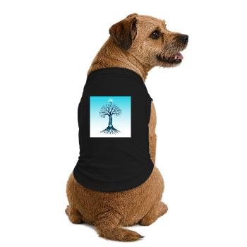 Spiritual Tree - T-shirt bio premium pour chien - noir - Dos