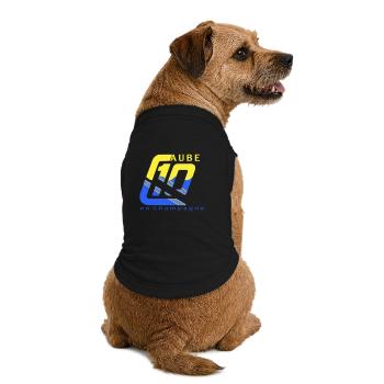 Logo 10 Aube - T-shirt bio premium pour chien - noir - Dos