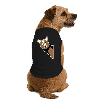 Corgi Cuckoo – Parfait pour tous les propriétaires de chiens - T-shirt bio premium pour chien - noir - Dos