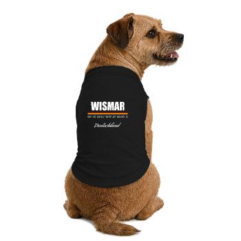 Wismar - Premium Organic Hunde-T-Shirt - Schwarz - Hinten