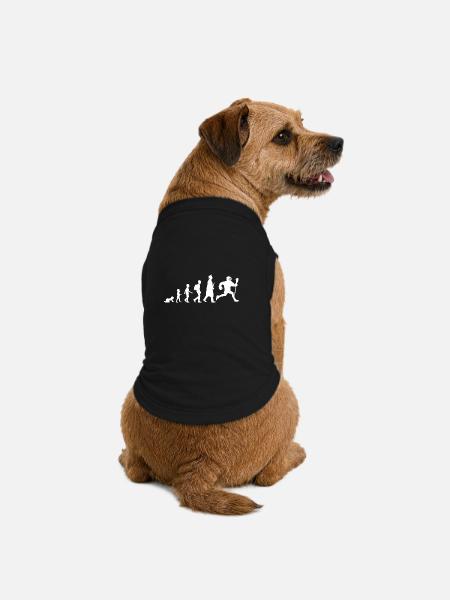 Lacrosse Evolution - Premium Organic Hunde-T-Shirt - Schwarz