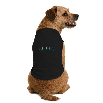 Handball, Herzschlag, Handball - Premium Organic Hunde-T-Shirt - Schwarz - Hinten