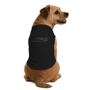 Abstraktes Motiv - Linie / weiß - Premium Organic Hunde-T-Shirt - Schwarz - Hinten
