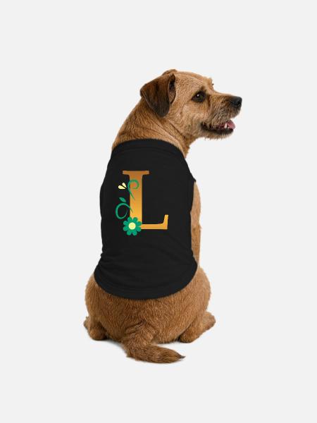 L - Premium Organic Dog T-Shirt - black