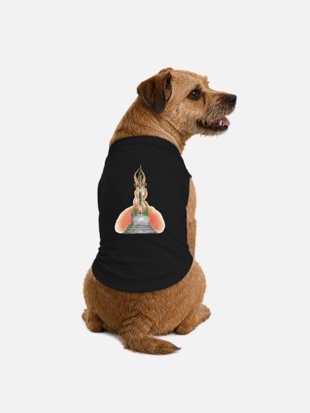01. Kriegerseele - Premium Organic Hunde-T-Shirt - Schwarz