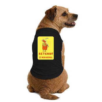 Ketchup is my shower gel - Premium Organic Dog T-Shirt - black - Back