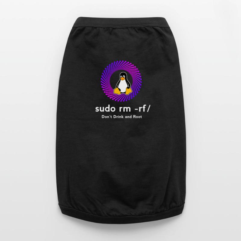 Computer Sys admin Pinguin Nerd pc sudo rm -rf cod Premium Organic Hunde-T-Shirt