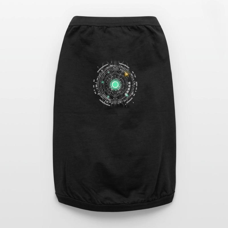 nerd CPU core computer code pc board spaceship Premium Organic Dog T-Shirt