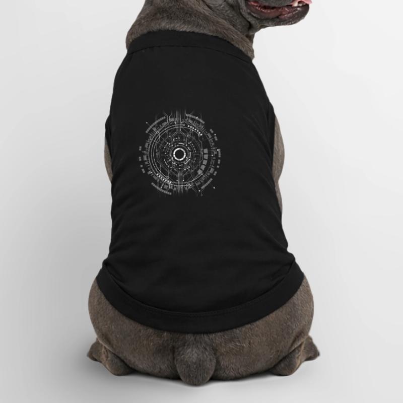 computer c-base stern space cpu nerd pc coder star Premium Organic Hunde-T-Shirt