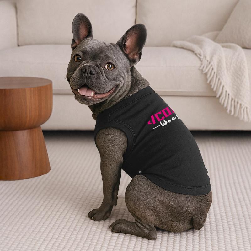 Programmazione codifica informatica T-shirt premium per cani bio