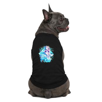 Anime Reine des neiges Princesse des glaces - T-shirt bio premium pour chien - noir - Dos