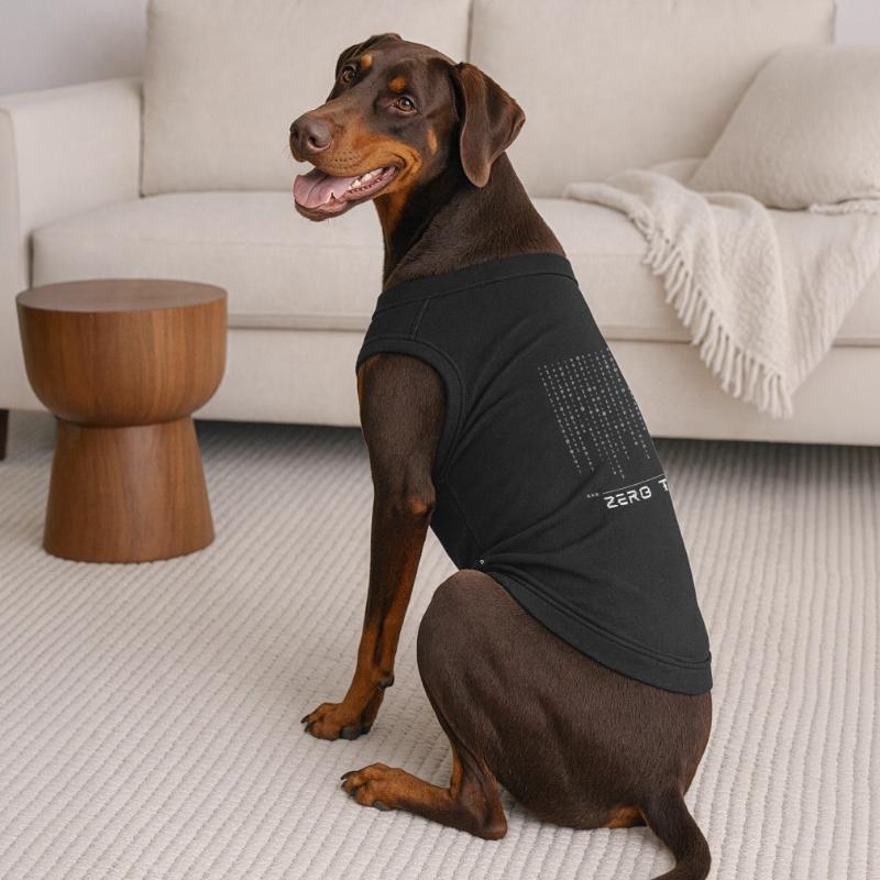Zero Trust Binary Code Premium Organic Dog T-Shirt
