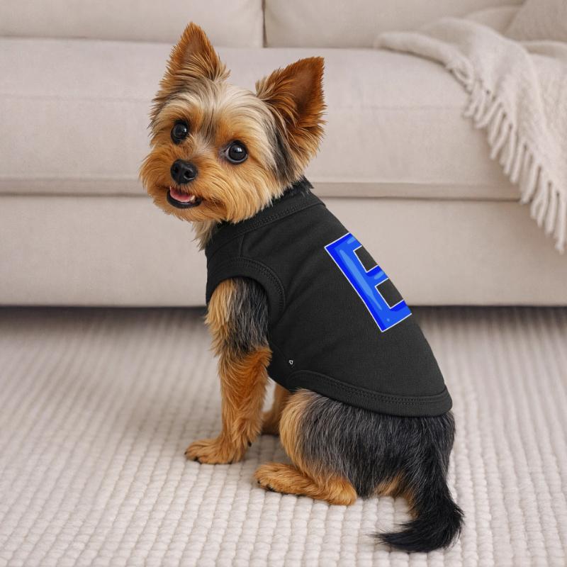 Point E - Initial point E T-shirt bio premium pour chien