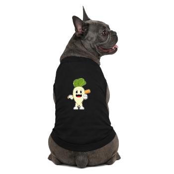 Radis Baseball Batte de Baseball - T-shirt bio premium pour chien - noir - Dos