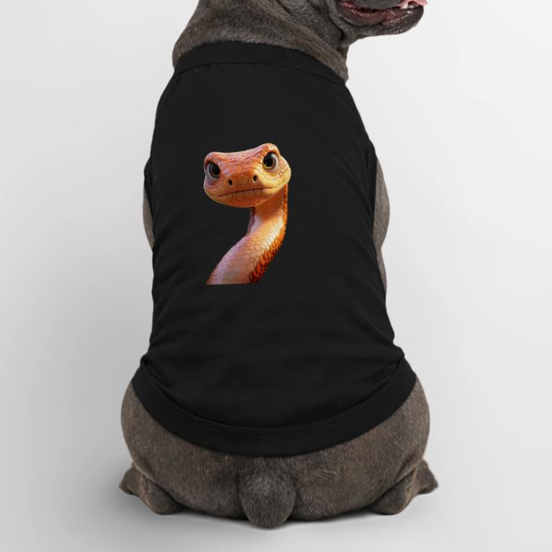 Serpent Python Cobra Mamba Serpent à sonnettes Serpent T-shirt bio premium pour chien