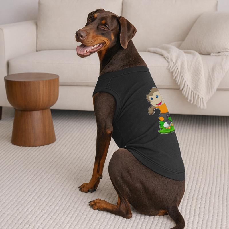 Monkey Rollers Rollers Rollers T-shirt bio premium pour chien